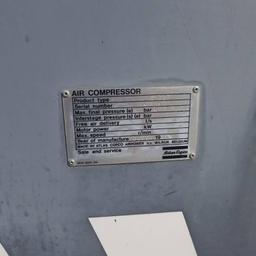 AIR COMPRESSOR, ATLAS COPCO ZT237, 50 HP, 230/460V THREE PHASE, SKID MOUNTED