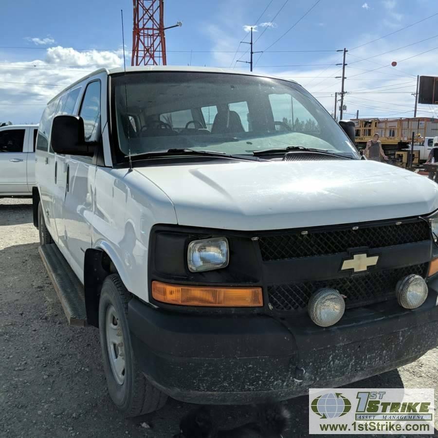 2009 CHEVROLET EXPRESS VAN 3500, 6.6L DIESEL, QUIGLEY 4X4, 9-PASSENGER. UNKNOWN MECHANICAL PROBLEMS.