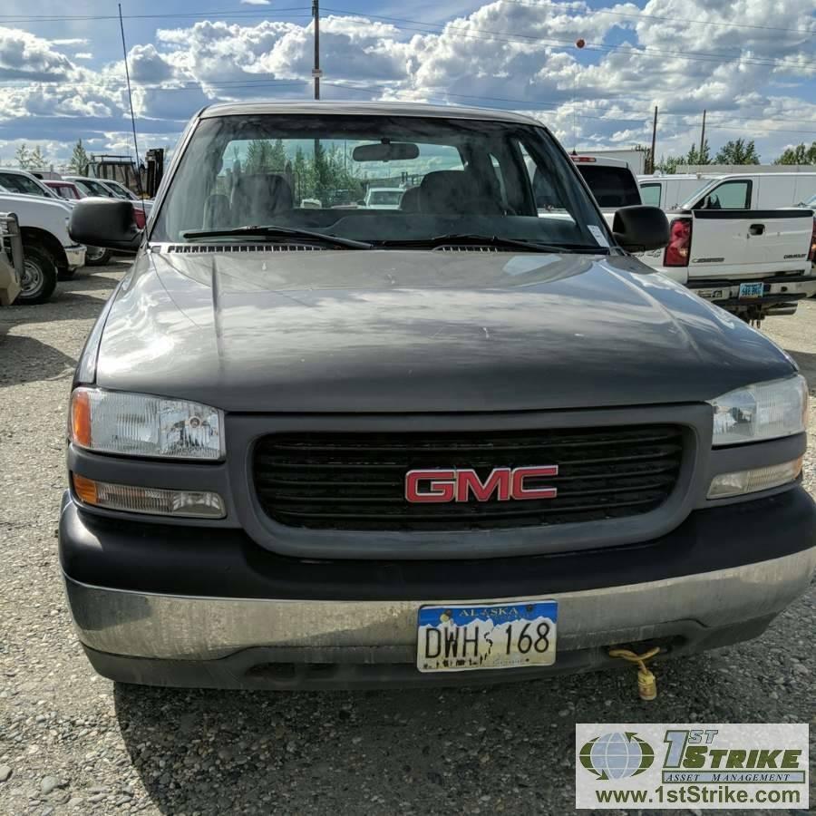 2000 GMC SIERRA 1500 SL, 4.8L GAS, 4X4, EXTENDED CAB, SHORT BED