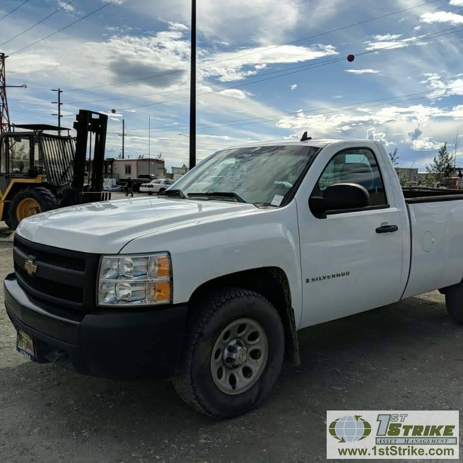 2007 CHEVROLET SILVERADO 1500, 4.8L GAS, 4X4, STANDARD CAB, LONG BED