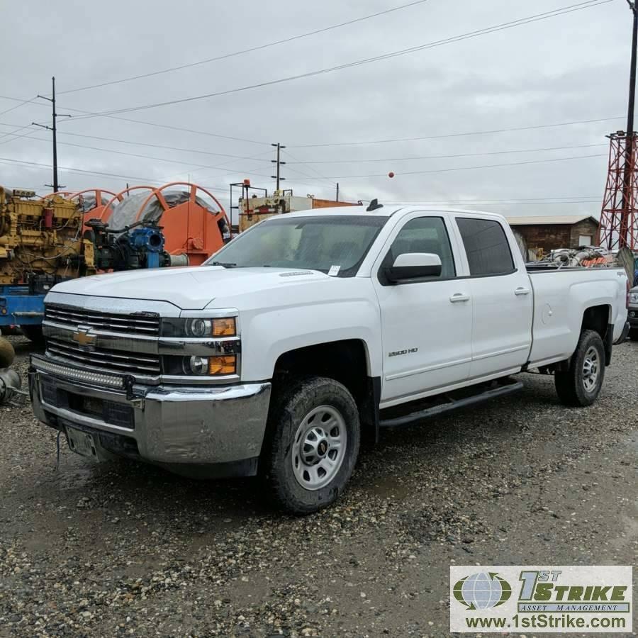 2016 CHEVROLET SILVERADO 2500HD LT, 6.6L DURAMAX DIESEL, 4X4, CREW CAB, LONG BED