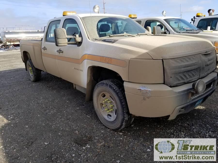 2012 CHEVROLET SILVERADO 2500HD LS, 6.6L DURAMAX DIESEL, 4X4, CREW CAB, LONG BED. WEBASTO