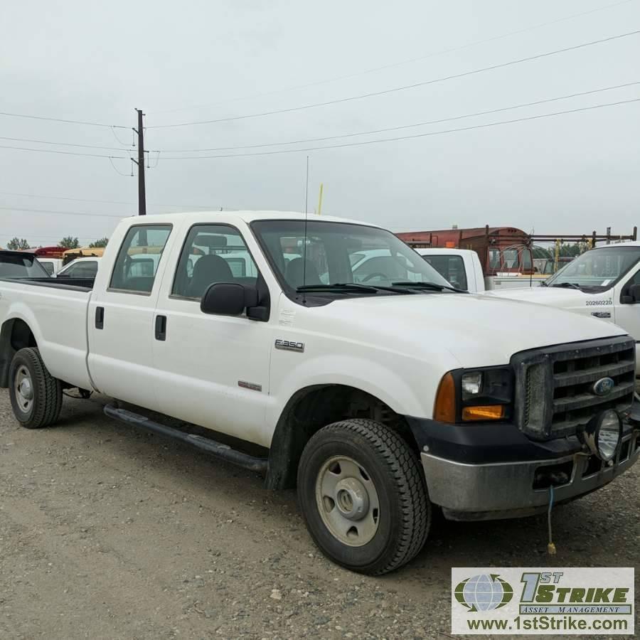 2007 FORD F-350 SUPERDUTY XL, 6.0L POWERSTROKE DIESEL, 4X4, CREW CAB, LONG BED