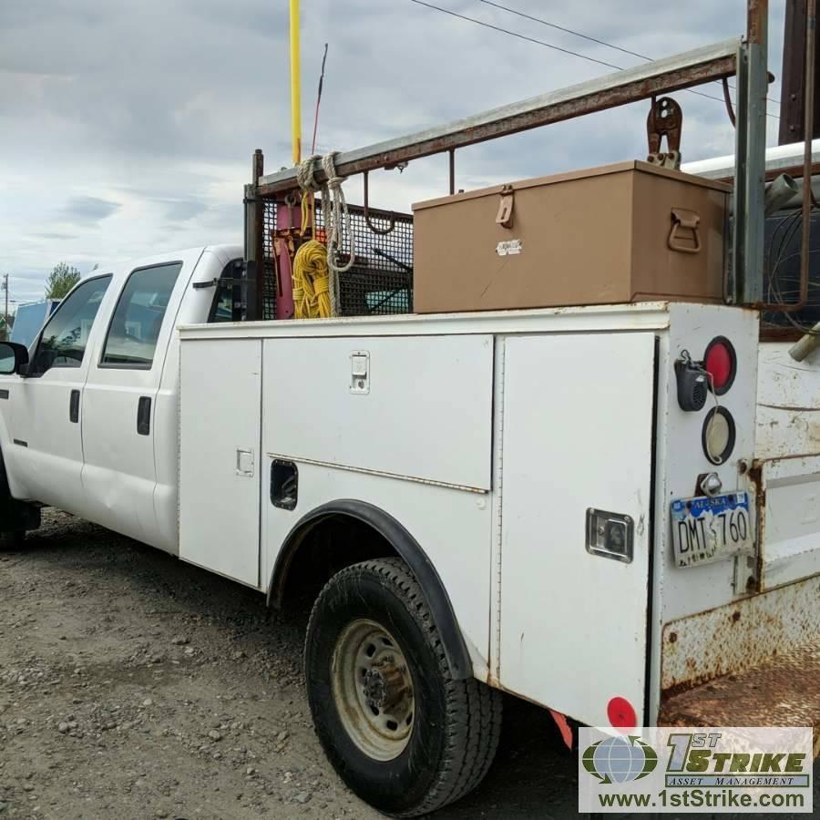 1999 FORD F-350 SUPERDUTY XL, 7.3L POWERSTROKE DIESEL, 4X4, CREW CAB, UTILITY BED