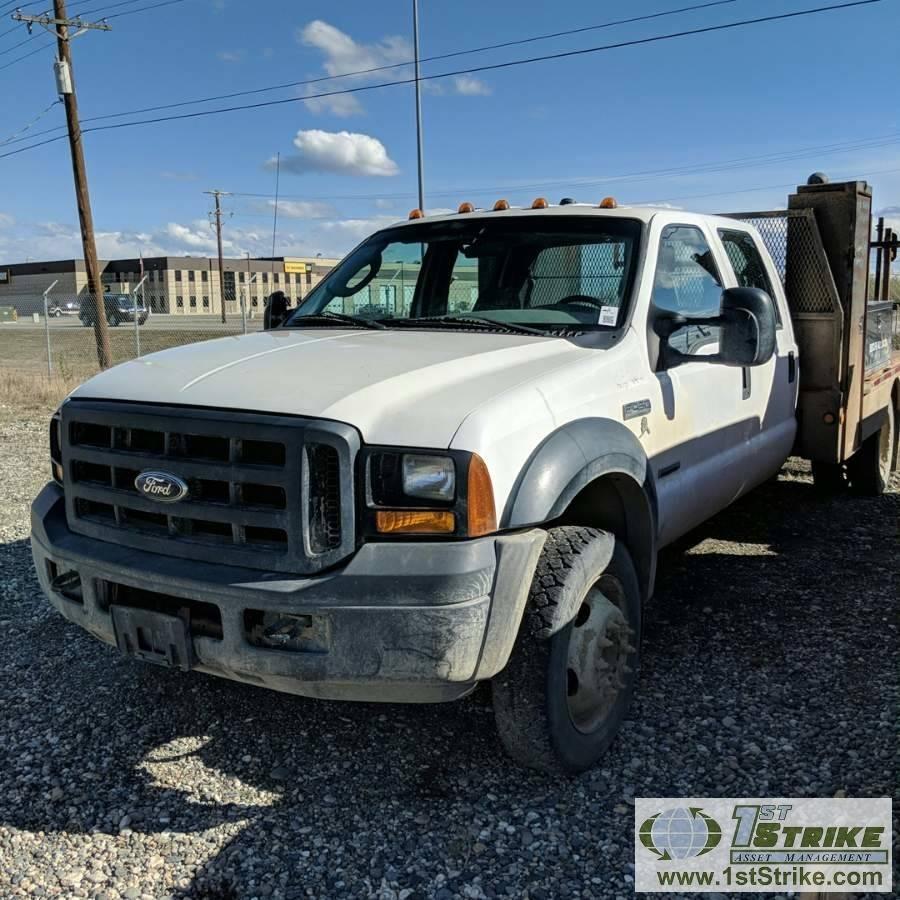 2006 FORD F-450 SUPERDUTY XL, 6.0L POWERSTROKE DIESEL, 4X4, DUALLY, CREW CAB, WELDING BED