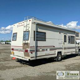 MOTORHOME, 1988 FORD COACHMAN CATALINA, ECONOLINE 350 CHASSIS, V8 GAS ENGINE, AUTOMATIC TRANSMISSION
