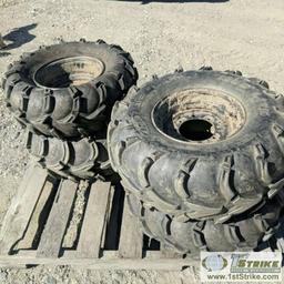 ATV TIRES, ITP MUDLITE, 2EA 27X12.00-12, 2EA 27X9.00-12