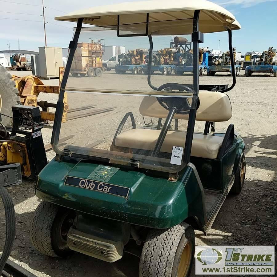 GOLF CART, 2001 INGERSOLL RAND CLUB CAR DS, SINGLE CYL GAS ENGINE