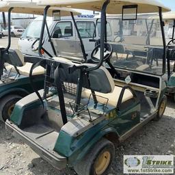 GOLF CART, 2001 INGERSOLL RAND CLUB CAR DS, SINGLE CYL GAS ENGINE