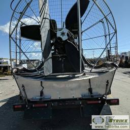 AIR BOAT, 2008, GM VORTEC 8100 ENGINE, WHIRLWIND COMPOSITE PROP, DUAL TANKS, 18FT X 7FT