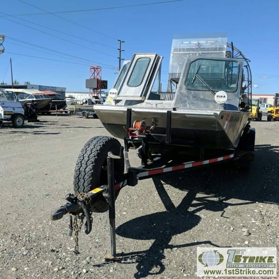 AIR BOAT, 2008, GM VORTEC 8100 ENGINE, WHIRLWIND COMPOSITE PROP, DUAL TANKS, 18FT X 7FT