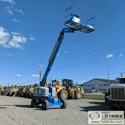 MANLIFT, 2008 GENIE S45, PERKINS DIESEL ENGINE, 4X4, 500LB CAPACITY, 45FT HEIGHT CAPACITY