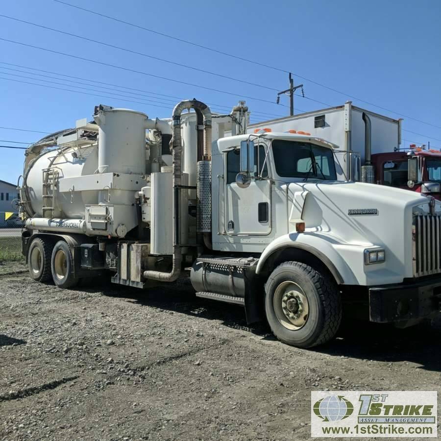 VAC UNIT, 2004 KENWORTH T800B, SUPER SUCKER. TITLE IN TRANSIT