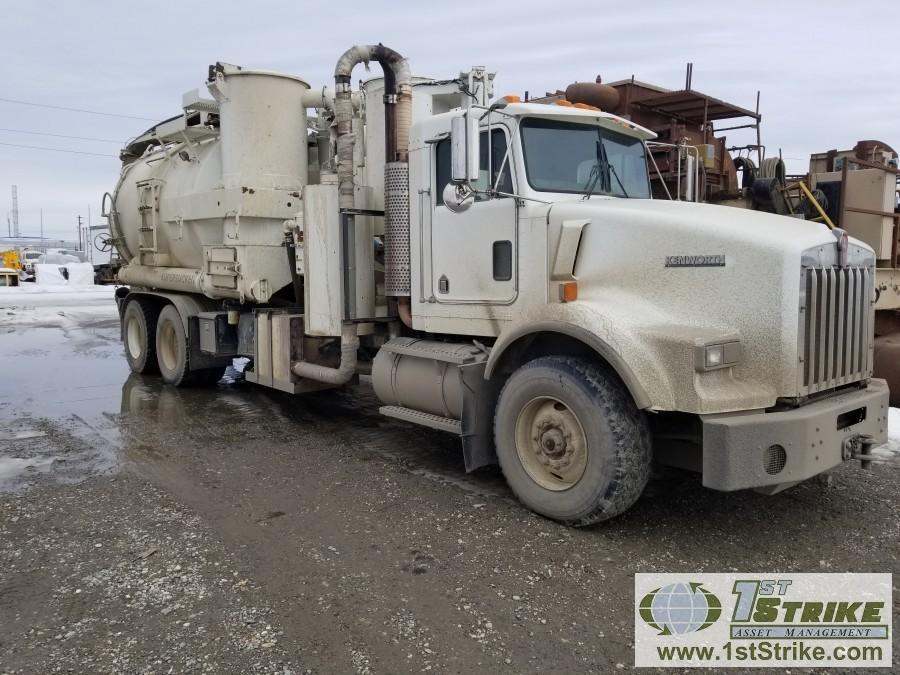 VAC UNIT, 2004 KENWORTH T800B, SUPER SUCKER. TITLE IN TRANSIT