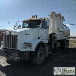 VAC UNIT, 2004 KENWORTH T800B, SUPER SUCKER. TITLE IN TRANSIT