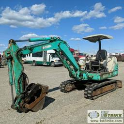 MINI EXCAVATOR, IHI J35, THUMB, ISUZU DIESEL ENGINE, UPDATED UNDER CARRIAGE: TRACKS, IDLER ARMS, AND