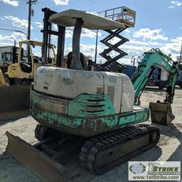 MINI EXCAVATOR, IHI J35, THUMB, ISUZU DIESEL ENGINE, UPDATED UNDER CARRIAGE: TRACKS, IDLER ARMS, AND