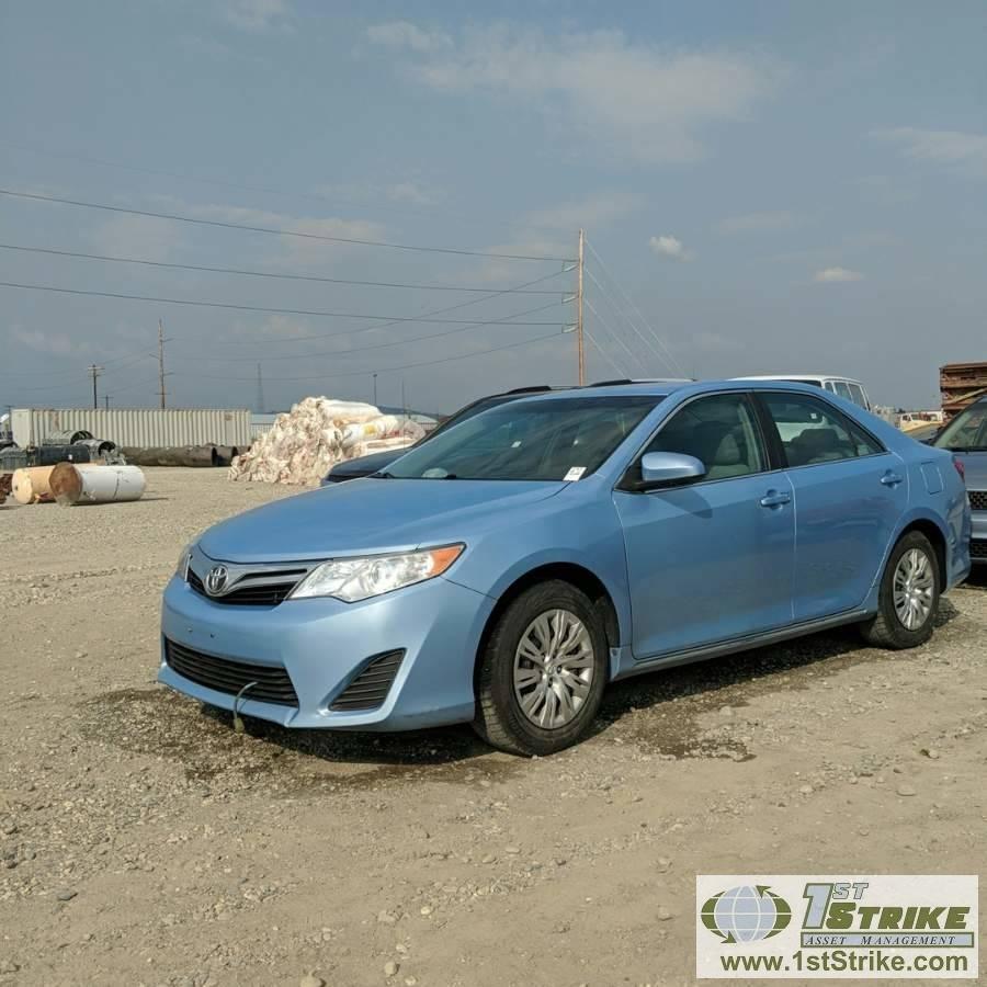 2012 TOYOTA CAMRY LE, 2.5L GAS, FRONT WHEEL DRIVE, 4 DOOR