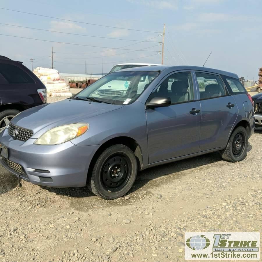 2003 TOYOTA MATRIX, 1.8L GAS, 4WD, 4 DOOR