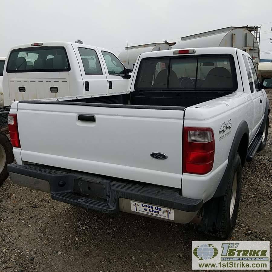 2001 FORD RANGER XLT, 4.0L GAS, 4X4, EXTENDED CAB