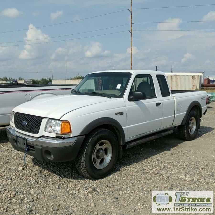 2001 FORD RANGER XLT, 4.0L GAS, 4X4, EXTENDED CAB