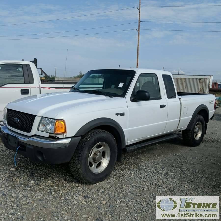 2001 FORD RANGER XLT, 4.0L GAS, 4X4, EXTENDED CAB