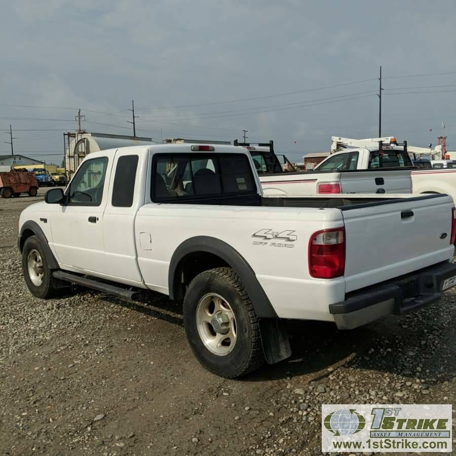 2001 FORD RANGER XLT, 4.0L GAS, 4X4, EXTENDED CAB