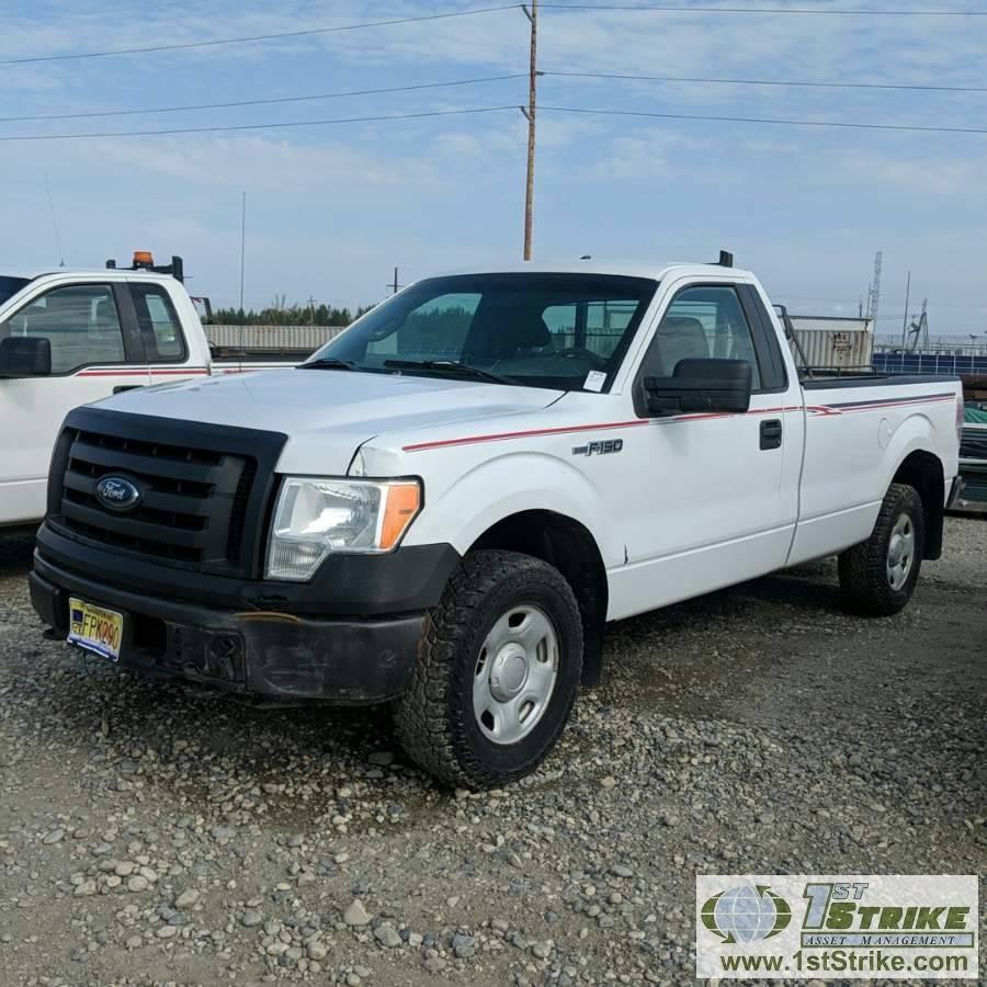 2009 FORD F150 XL, 4.6L GAS, 4X4, REGULAR CAB, LONG BED