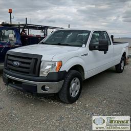 2010 FORD F-150 XL, 5.4L TRITON GAS, 4X4, EXTENDED CAB, LONG BED