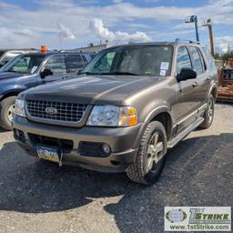 2003 FORD EXPLORER, 4.6L V8 GAS, 4X4