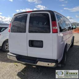 2013 CHEVROLET EXPRESS VAN, 5.3L GAS ENGINE, AWD, 7 PASSENGER