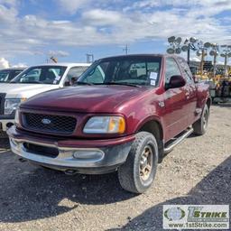 1997 FORD F-150 XLT, 4.6L TRITON, 4X4, EXTENDED CAB, SHORT BED, FLARE SIDE