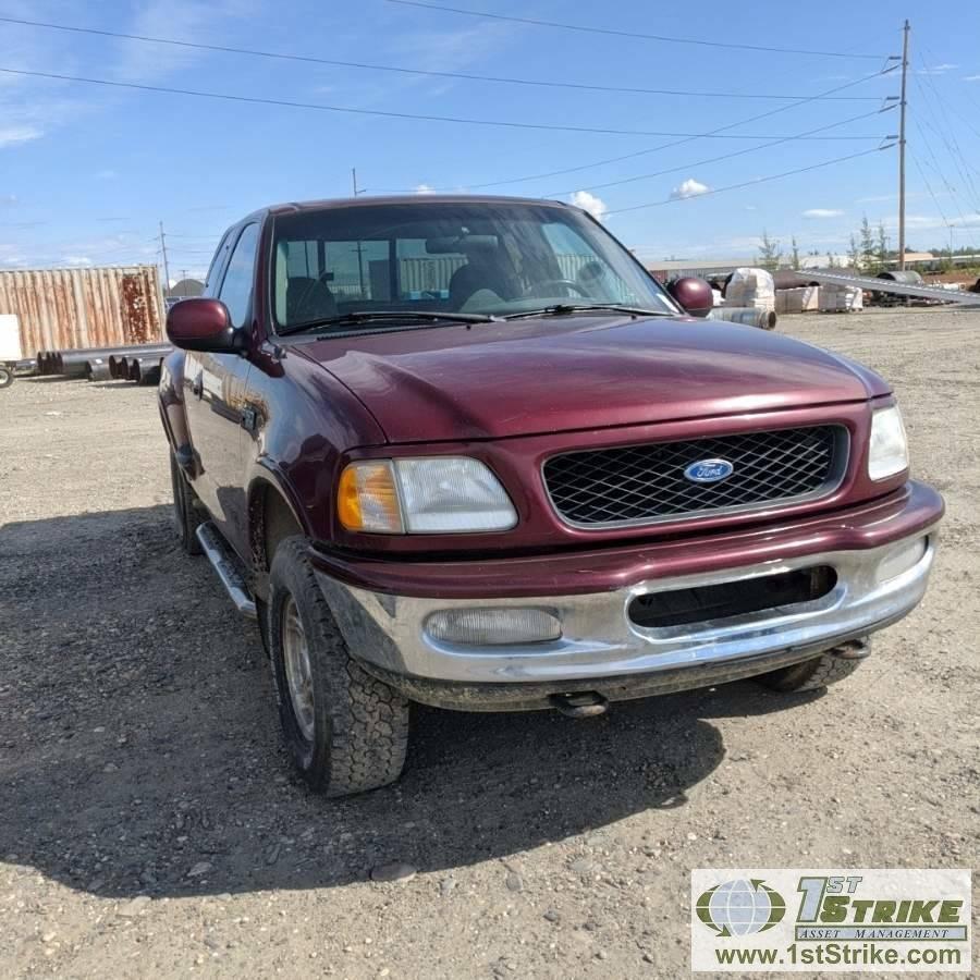 1997 FORD F-150 XLT, 4.6L TRITON, 4X4, EXTENDED CAB, SHORT BED, FLARE SIDE