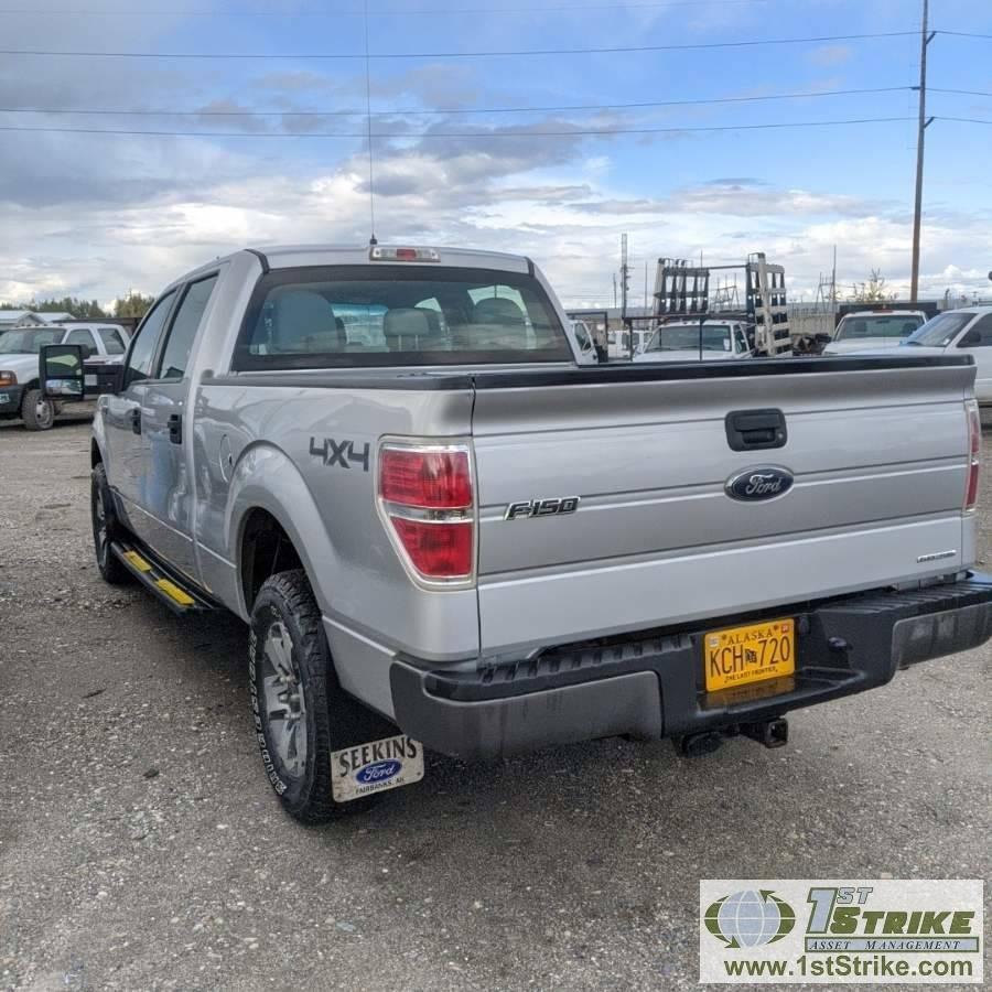 2013 FORD F-150 XL, 5.0L GAS, 4X4, CREW CAB, SHORT BED. TITLE IN TRANSIT