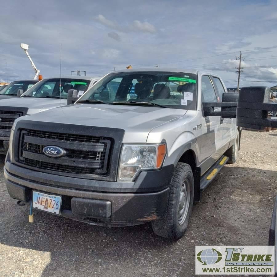 2013 FORD F-150 XL, 5.0L GAS, 4X4, CREW CAB, SHORT BED. TITLE IN TRANSIT