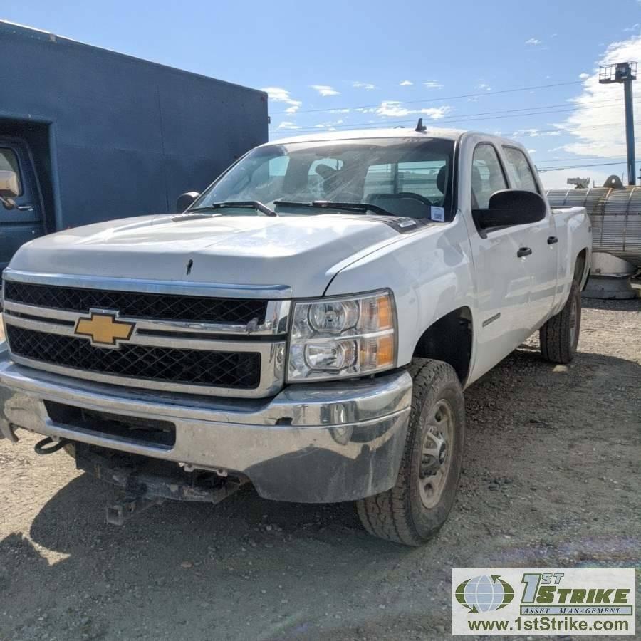 2014 CHEVROLET SILVERADO 2500HD,6.0L VORTEC GAS, 4X4, CREW CAB, SHORT BED