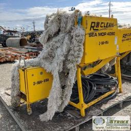 OIL SPILL CONTAINMENT SKIMMER, RO CLEAN SEA MOP 4090, WITH HYDRAULIC CONTROLS, HOSES