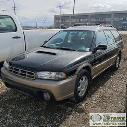 1999  SUBARU OUTBACK LEGACY LIMITED, 2.5L GAS, AUTO TRANS, AWD, 4 DOOR, WAGON. RECONSTRUCTED TITLE