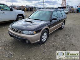 1999  SUBARU OUTBACK LEGACY LIMITED, 2.5L GAS, AUTO TRANS, AWD, 4 DOOR, WAGON. RECONSTRUCTED TITLE