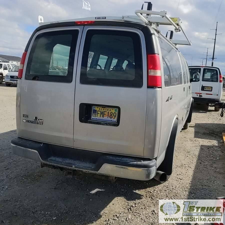 2008 CHEVROLET EXPRESS VAN, 6.6L DURAMAX DIESEL, QUIGLEY 4X4, 5 PASSENGER. UNKNOWN MECHANICAL PROBLE