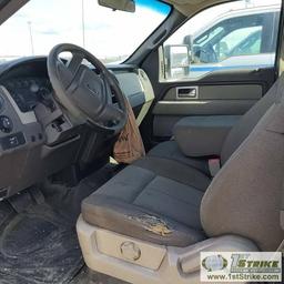 2010 FORD F-150 XL, 5.4L TRITON GAS, 4X4, EXTENDED CAB, LONG BED