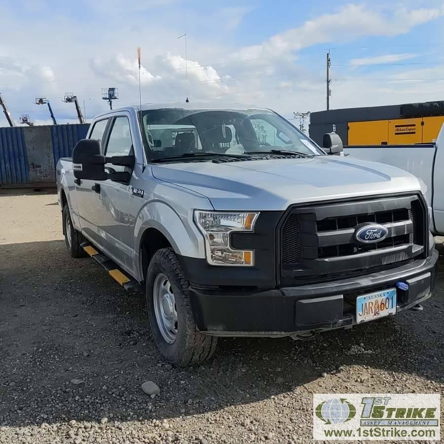 2015 FORD F-150 XL, 5.0L GAS, 4X4, CREW CAB, SHORT BED