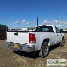 2009 GMC SIERRA SL, 4.8L VORTEC GAS, 4X4, STANDARD CAB, LONG BED