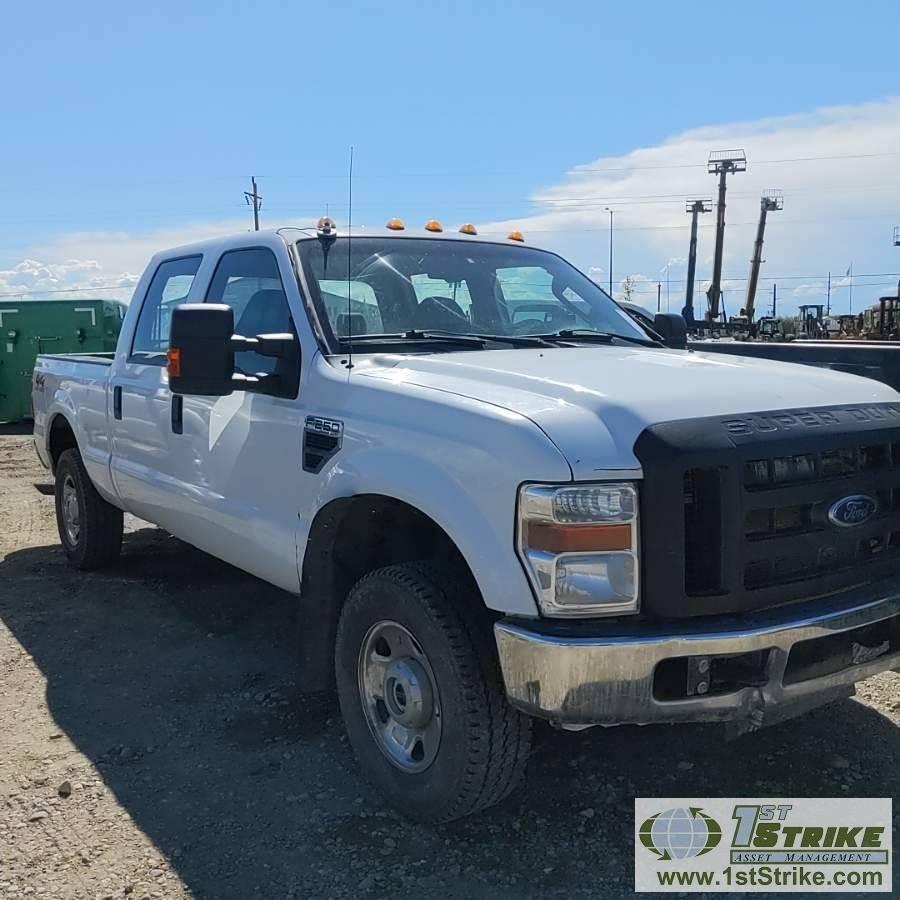 2008 FORD F-250 SUPERDUTY XL, 5.4L GAS, 4X4, CREW CAB, SHORT BED