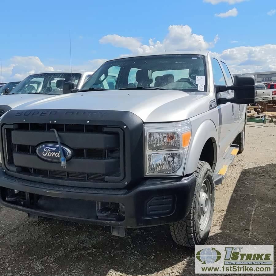 2014 FORD F-250 SUPERDUTY XL, 6.2L GAS, 4X4, CREW CAB, LONG BED