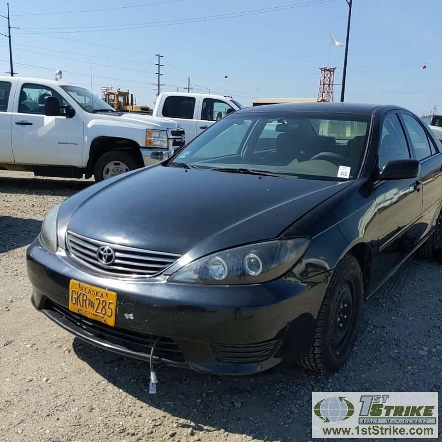 2005 TOYOTA CAMRY LE, 2.4L GAS, FWD, 4-DOOR