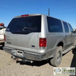 2004 FORD EXCURSION, 6.8L TRITON, 4X4