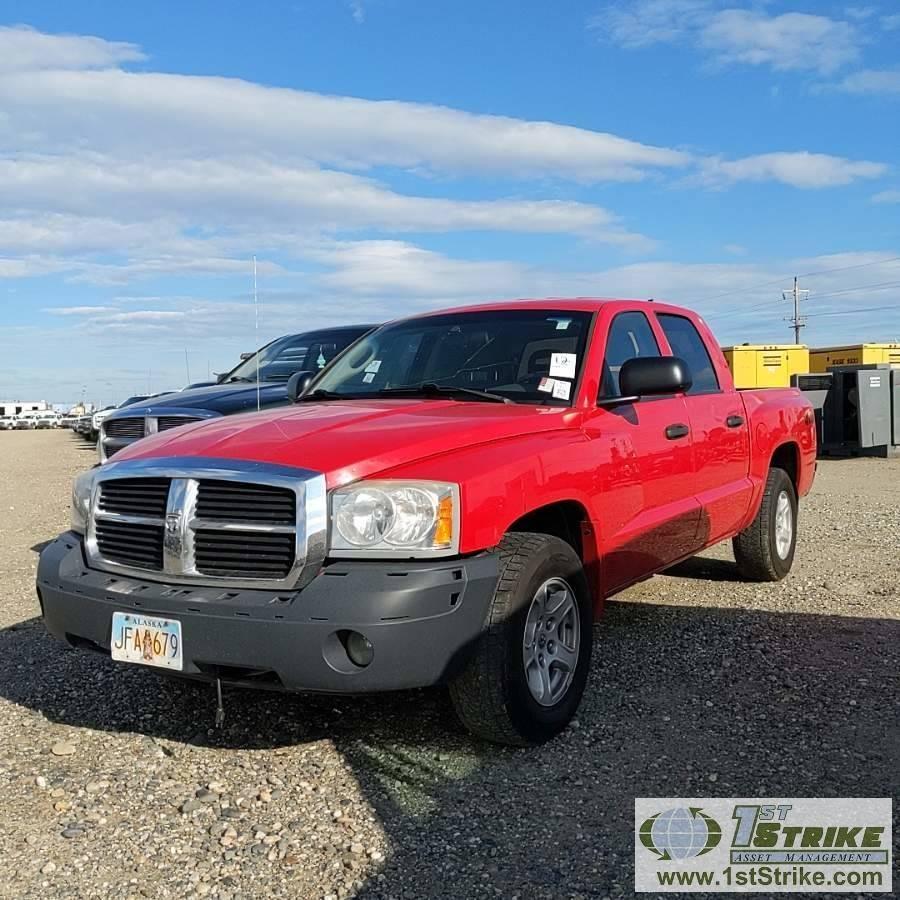 2006 DODGE DAKOTA SLT, 3.7L MAGNUM, CREW CAB, SHORT BED. UNKNOWN MECHANICAL PROBLEMS