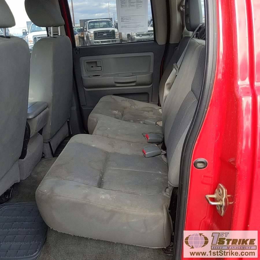 2006 DODGE DAKOTA SLT, 3.7L MAGNUM, CREW CAB, SHORT BED. UNKNOWN MECHANICAL PROBLEMS