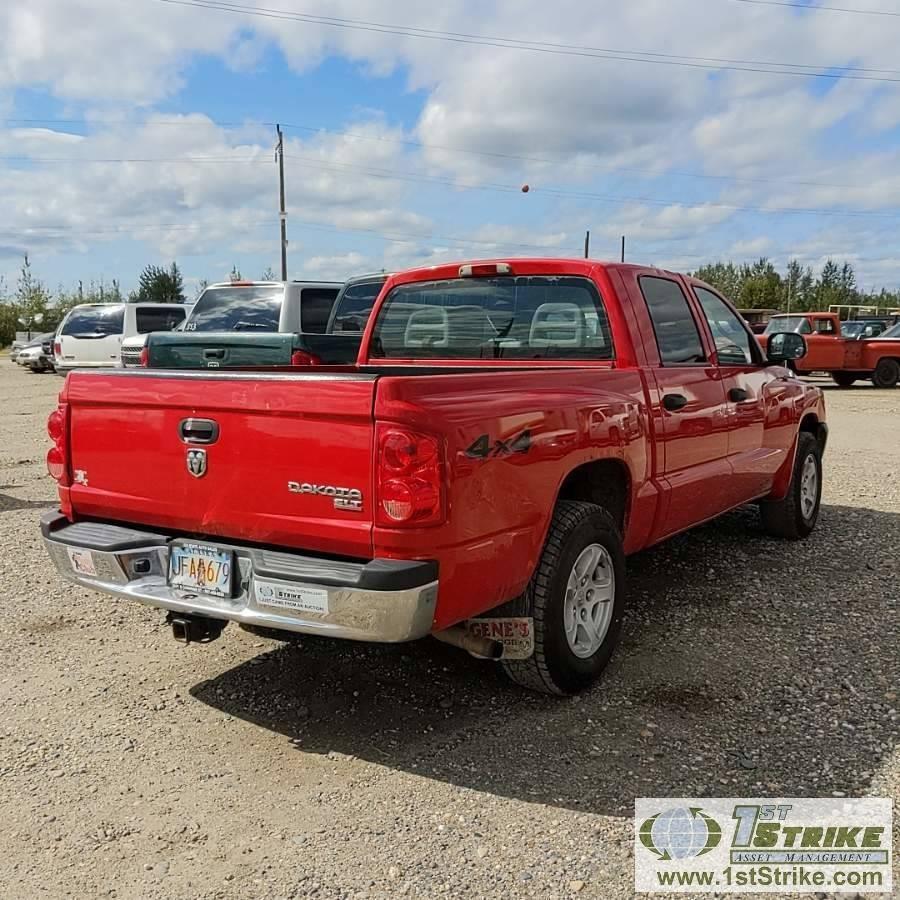 2006 DODGE DAKOTA SLT, 3.7L MAGNUM, CREW CAB, SHORT BED. UNKNOWN MECHANICAL PROBLEMS